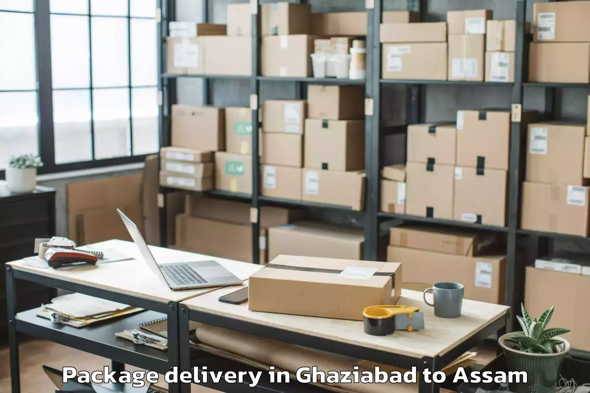 Book Ghaziabad to Salonibari Airport Tez Package Delivery Online